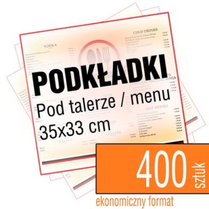 Podkładki pod talerze 35x33 cm - pakiet 400 szt.