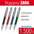 Długopisy metalowe ZARA z grawerem - komplet 1.500 szt.