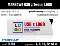 Pendrive CLICK z pełnokolorowym nadrukiem cyfrowym UV (CMYK)