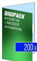 Digipacki WYSOKI A5 - jednołamowe, na 1 płytę + NACIĘCIE na książeczkę - druk cyfrowy pełnokolorowy - 200 szt.
