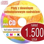 Płyty CD + nadruk offset - pakiet 1.500 szt.