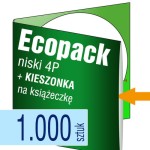 Ecopack 4P z KIESZONKĄ na książeczkę - pakiet 1.000 szt.