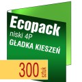 Ecopacki niskie 4P - GŁADKA KIESZEŃ, jednołamowe, 1 płyta - druk pełnokolorowy - 300 szt.