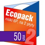 Ecopack 6P (na 2 płyty) - pakiet 50 szt.