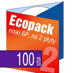 Ecopack 6P (na 2 płyty) - pakiet 100 szt.