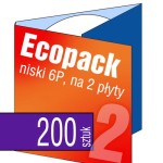Ecopack 6P (na 2 płyty) - pakiet 200 szt.