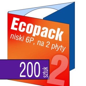 Ecopack 6P (na 2 płyty) - pakiet 200 szt.