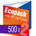 Ecopack 6P (na 2 płyty) - pakiet 500 szt.