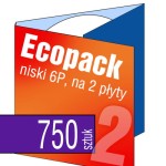 Ecopack 6P (na 2 płyty) - pakiet 750 szt.