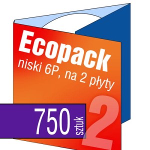 Ecopack 6P (na 2 płyty) - pakiet 750 szt.