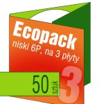 Ecopack 6P (na 3 płyty) - pakiet 50 szt.