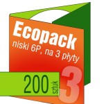 Ecopack 6P (na 3 płyty) - pakiet 200 szt.