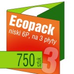 Ecopack 6P (na 3 płyty) - pakiet 750 szt.