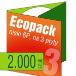Ecopack 6P (na 3 płyty) - pakiet 2.000 szt.