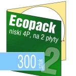Ecopack 4P (na 2 płyty) - pakiet 300 szt.