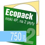 Ecopack 4P (na 2 płyty) - pakiet 750 szt.