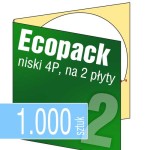 Ecopack 4P (na 2 płyty) - pakiet 1.000 szt.