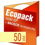 Ecopack 6P z NACIĘCIEM na książeczkę - pakiet 50 szt.