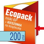 Ecopack 6P z KIESZONKĄ na książeczkę - pakiet 200 szt.