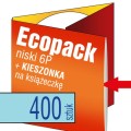 Ecopacki 6P - dwułamowe, 1 płyta, kieszonką na książeczkę - druk pełnokolorowy - 400 szt.