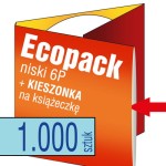 Ecopack 6P z KIESZONKĄ na książeczkę - pakiet 1.000 szt.