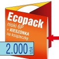Ecopacki 6P - dwułamowe, 1 płyta, kieszonką na książeczkę - druk pełnokolorowy - 2.000 szt.