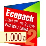 Ecopack 6P na 2 płyty (prawa/lewa) - pakiet 1.000 szt.