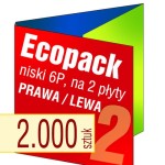 Ecopack 6P na 2 płyty (prawa/lewa) - pakiet 2.000 szt.