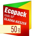 Ecopack 6P - GŁADKA KIESZEŃ - pakiet 50 szt.