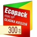 Ecopacki niskie 6P - dwułamowe, na 1 płytę (GŁADKA KIESZEŃ) - druk pełnokolorowy, uszlachetnienie folią w cenie podstawowej - 300 szt.