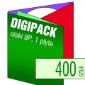 Digipacki 8P - trzyłamowe, na 1 płytę - druk pełnokolorowy, uszlachetnienie folią w cenie podstawowej - 400 szt.