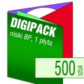 Digipacki 8P - trzyłamowe, na 1 płytę - druk pełnokolorowy, uszlachetnienie folią w cenie podstawowej - 500 szt.