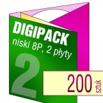 Digipack 8P na 2 płyty - pakiet 200 szt.