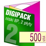 Digipack 8P na 2 płyty - pakiet 500 szt.