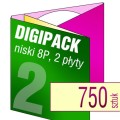 Digipacki 8P - trzyłamowe, na 2 płyty - druk pełnokolorowy, uszlachetnienie folią w cenie podstawowej - 750 szt.
