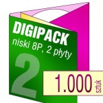 Digipack 8P na 2 płyty - pakiet 1.000 szt.