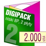 Digipack 8P na 2 płyty - pakiet 2.000 szt.