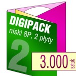 Digipack 8P na 2 płyty - pakiet 3.000 szt.