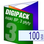 Digipack 8P na 3 płyty - pakiet 100 szt.