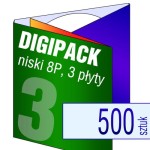 Digipack 8P na 3 płyty - pakiet 500 szt.