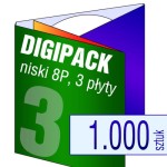 Digipack 8P na 3 płyty - pakiet 1.000 szt.
