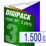 Digipack 8P na 3 płyty - pakiet 1.500 szt.