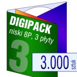Digipack 8P na 3 płyty - pakiet 3.000 szt.