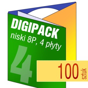 Digipack 8P na 4 płyty - pakiet 100 szt.
