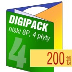 Digipack 8P na 4 płyty - pakiet 200 szt.