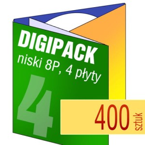 Digipack 8P na 4 płyty - pakiet 400 szt.