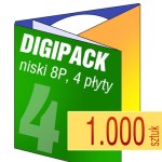 Digipack 8P na 4 płyty - pakiet 1.000 szt.