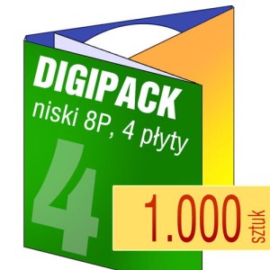 Digipack 8P na 4 płyty - pakiet 1.000 szt.