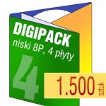 Digipack 8P na 4 płyty - pakiet 1.500 szt.
