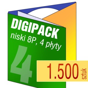 Digipack 8P na 4 płyty - pakiet 1.500 szt.